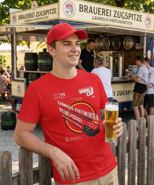 2026 World Cup Inline Hockey T-Shirt – Red Edition