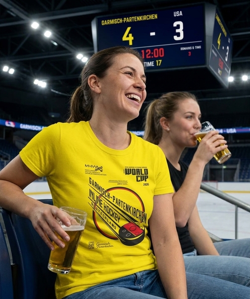 2026 World Cup Inline Hockey T-Shirt – Yellow Edition